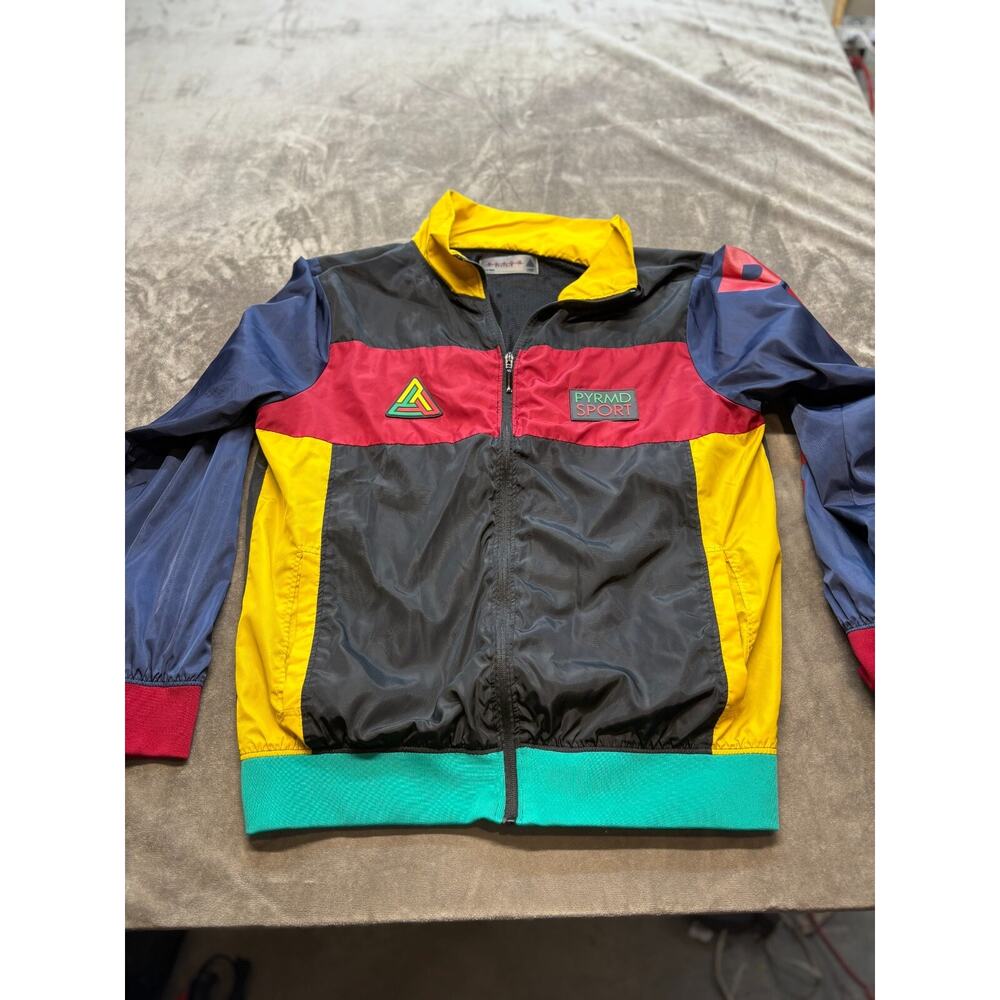 Black‎ Pyramid Jacket PYRMD Sport Vintage zip up banded Large